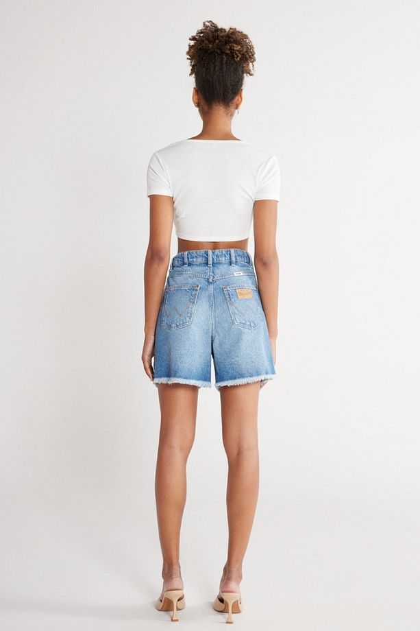 Donna Regular Fit Normal Kesim %100 Pamuk Açık Mavi Jean Kot Şort - 8