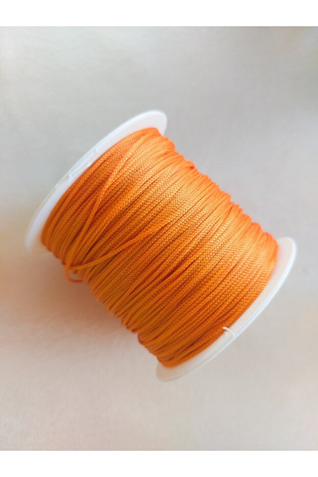 Orange Color 100 Meters Parachute Macrame Bracelet Knitting Rope (1.0 Mm)