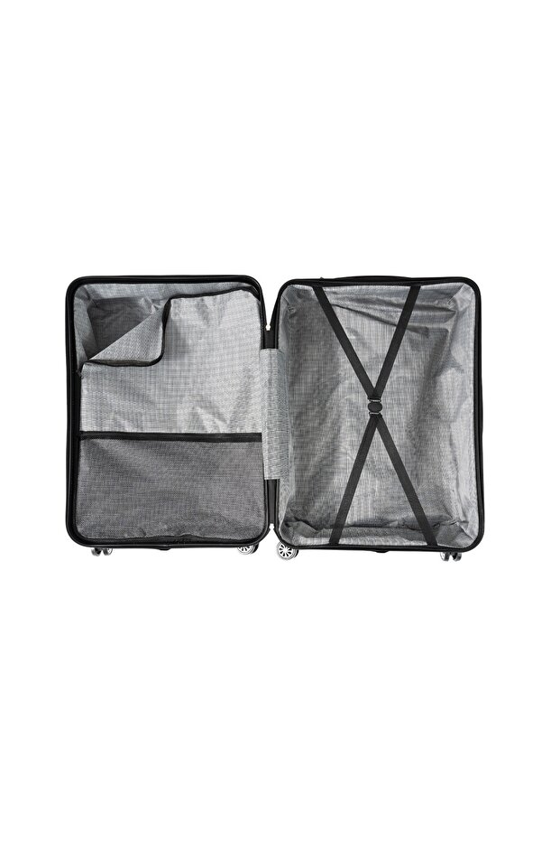 break-resistant 3-pack suitcase (PP) (GRAY) - 5