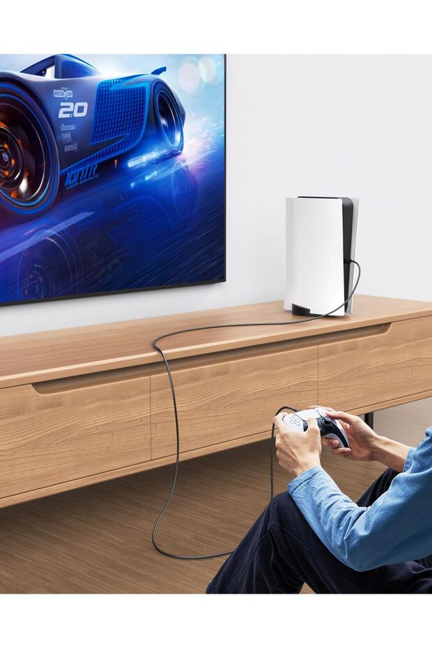 Type-C to Type-C Kablo - Siyah 1.5 Metre | Xbox, PS5 Gamepad için Hızlı Şarj Kablosu - 3