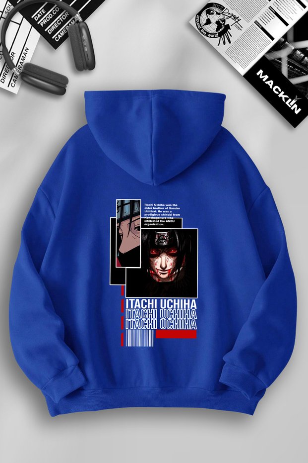 Uchiha Itachi Back Printed - Custom Design Hooded Sweatshirt Unisex Women and Men