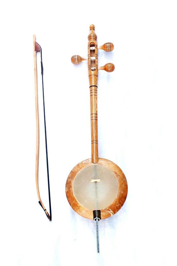 Oyma Dut Rebab Kaliteli, Quality Plane Carved Rebab Rubab W/ A Bow - Bag - 3