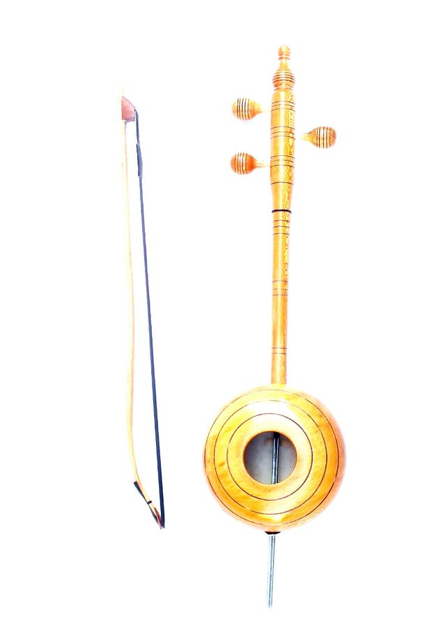 Oyma Dut Rebab Kaliteli, Quality Plane Carved Rebab Rubab W/ A Bow - Bag - 2
