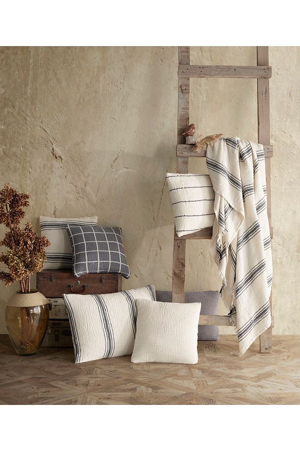 Bej Bohem Desenli Naturel 4 Katlı Multi Muslin %100 Pamuk Tek Kişillik Yatak Örtüsü 160x240cm - 7