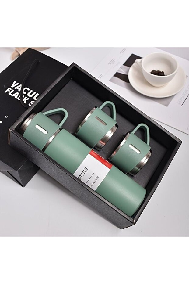 Thermos Cup Set Vacuum Camping Set Keeps Hot for 5 Hours and Cold for 5 Hours Bootle 500 ml Vacuum