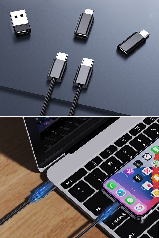 ® Cep Tipi 60W Bas Aç Type-C,İphone Şarj,Micro USB Hızlı Şarj Data Kablo Seti - 6