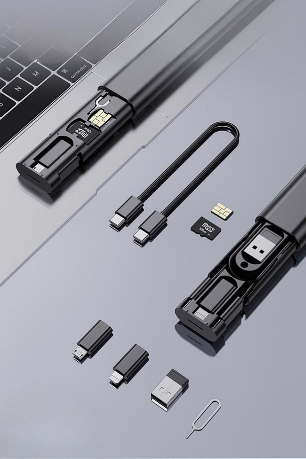 ® Cep Tipi 60W Bas Aç Type-C,İphone Şarj,Micro USB Hızlı Şarj Data Kablo Seti - 1