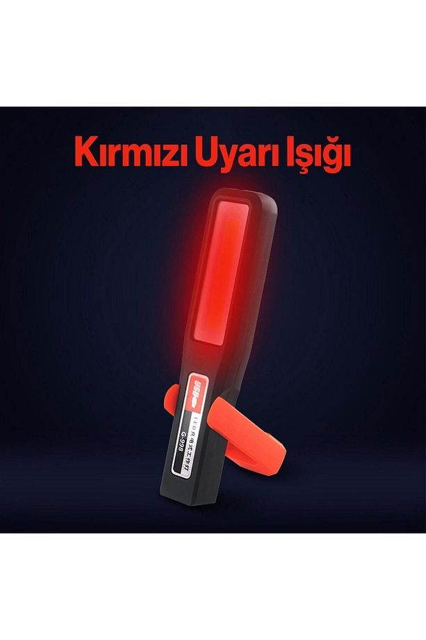 Şarjlı El Feneri Kamp Lambası Işıldak Fener Mıknatıslı 3 Modlu Çalışma Lambası - 5