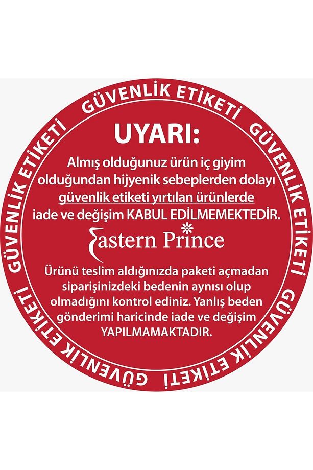Kadın Külot G-string 7''adet Baskılı Çift Ağlı Standart Kalıp Iç Çamaşırı - 6