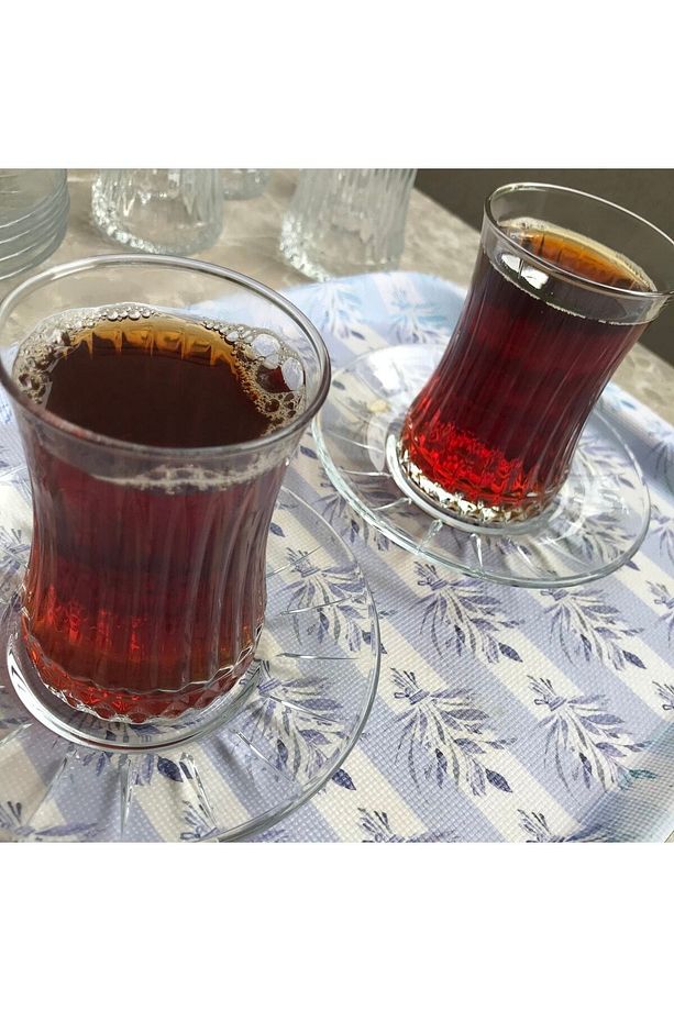 Elysia 12 Parça Çay Takımı. ( 6 Adet Çay Bardağı-6 Adet Çay Tabağı. - 4