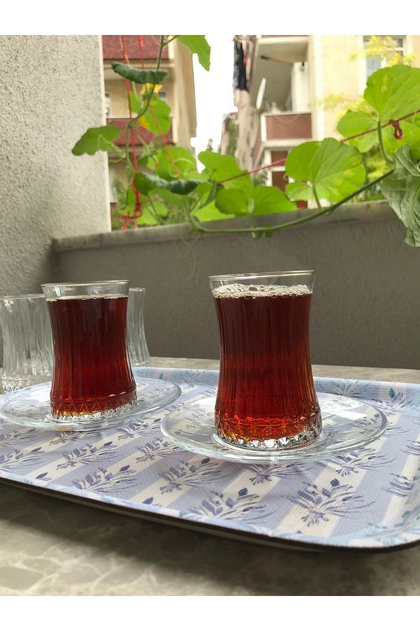 Elysia 12 Parça Çay Takımı. ( 6 Adet Çay Bardağı-6 Adet Çay Tabağı. - 1