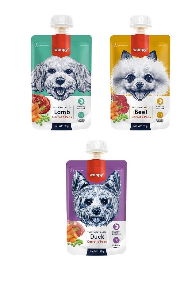 3 Çeşit Karma Taze Köpek Et Ezmesi 90 Gr. X 3 Adet - 1