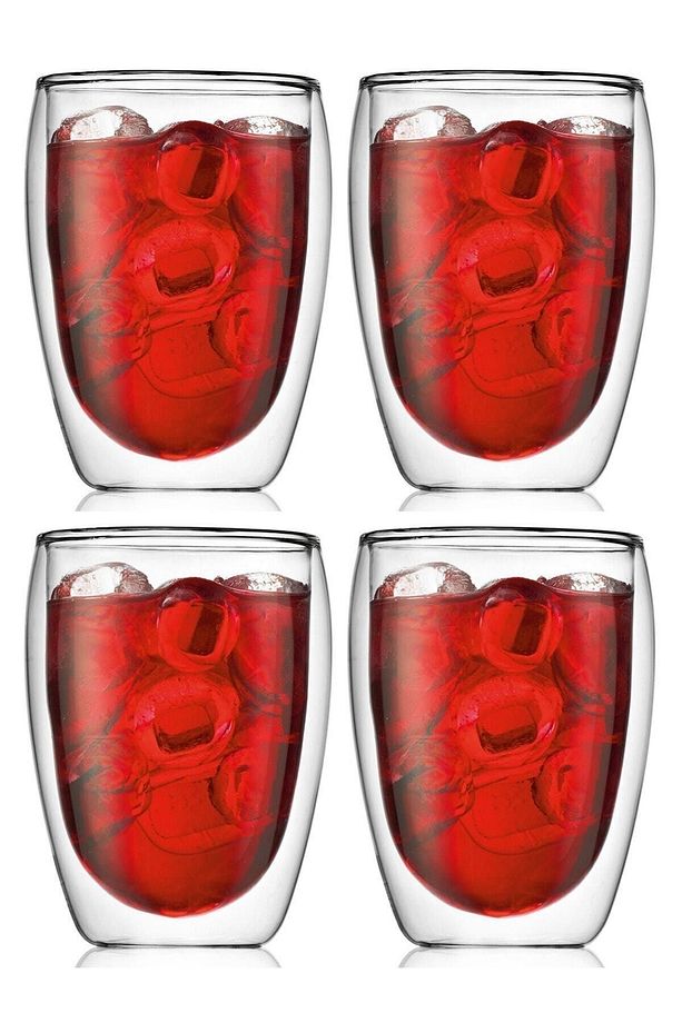 Mis Kitchen 4 Adet 300 ml Yeni Çift Cidarlı Borosilikat Çay Ve Kahve Soğuk, Sıcak Kahve Bardağı - 1