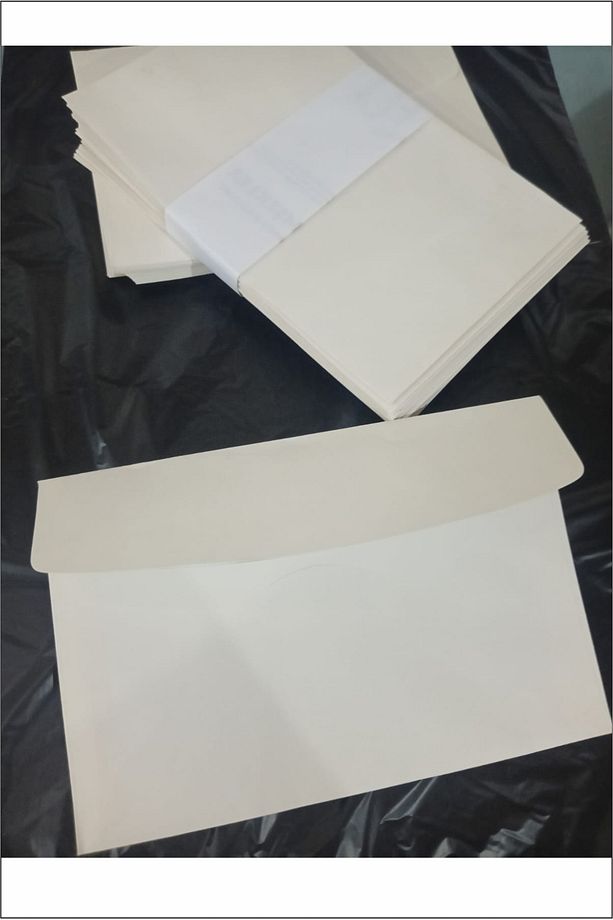 Düğün Atkı Zarfı, Mektup Zarfı, Para Zarfı, 1. Hamur Davetiye Zarfı 12x18cm Bej Rengi 100 Adet - 1