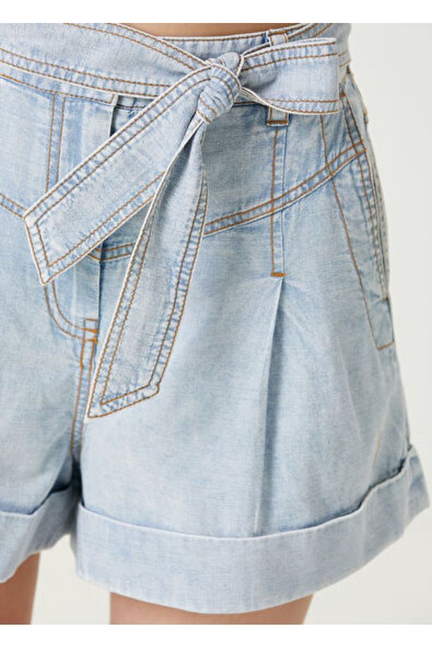 Açık Mavi Denim Şort Beden :0 - 4