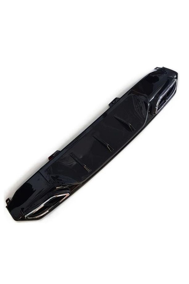 Honda Civic Difüzör FC5 ( 2016-2022 ) Parlak Siyah (Piano Black) Tampon Eki Egzoz Uclu - 4