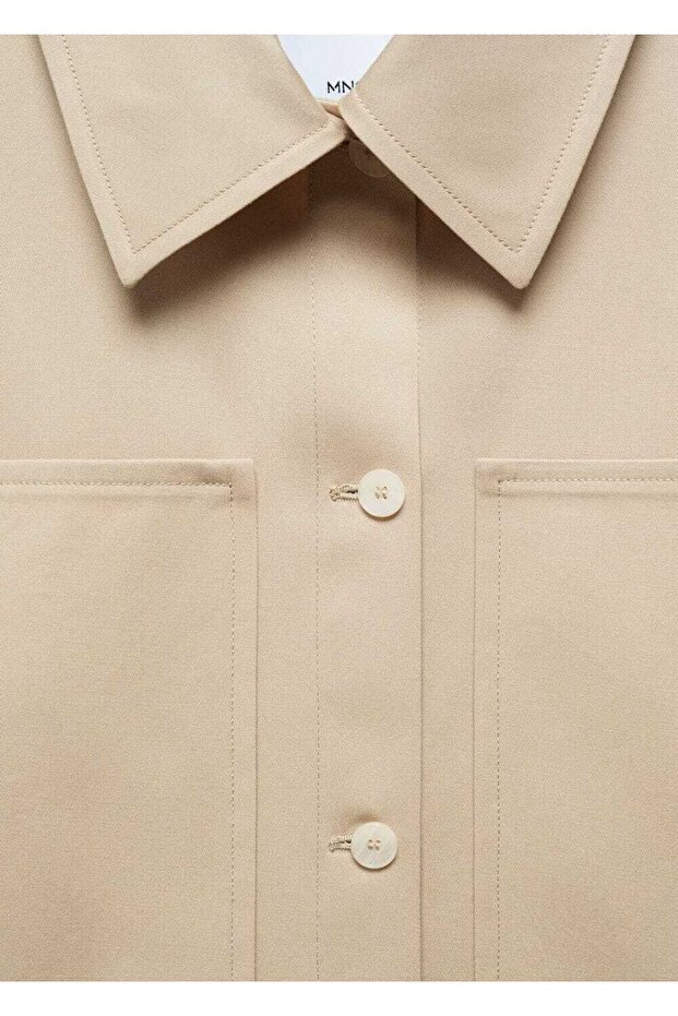 Cepli oversize gömlek ceket - 8