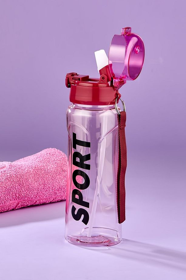Sporcu Sağlıklı Polikarbon Matara 700 Ml, Pipetli Matara 700 ml - 3