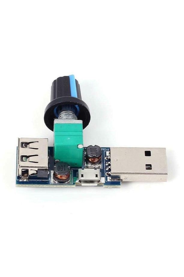 Dc 5V-12V 5W USB - Micro USB Fan Hız Kontrol Modülü - Ayarlanabilir USB Voltaj Regülatörü - 6