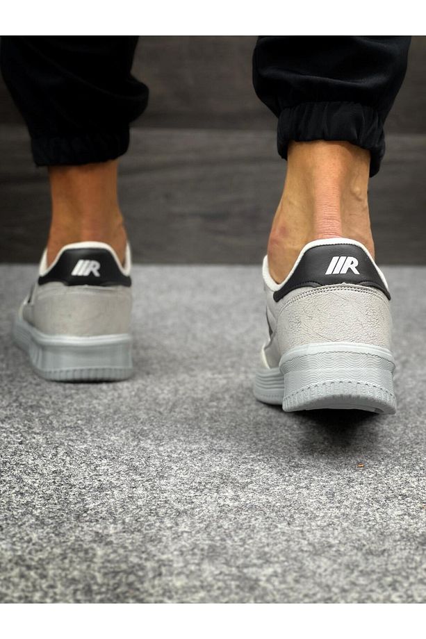 Erkek Ortopedik Hafif Esnek Günlük Casual Astarlı Bağcıklı Yürüyüş Sneaker Spor Ayakkabı - 5
