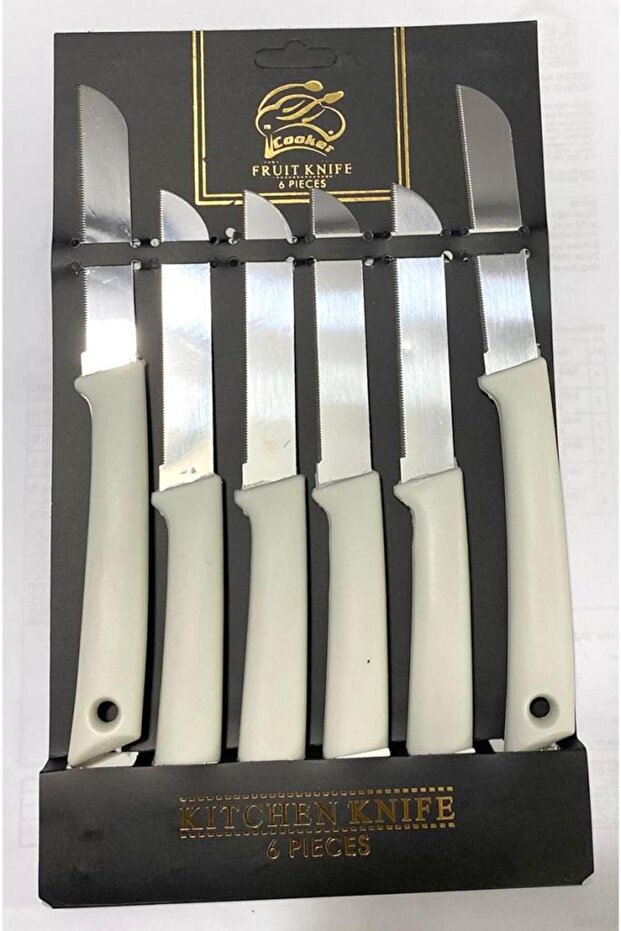 CKR-2959 - 6 قطع سكاكين فواكه صفراء