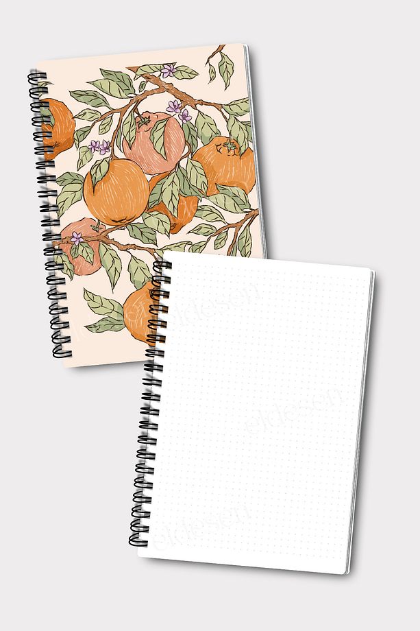 Spiralli Noktalı Okul Defter Seti, A5 Boyutunda 50 Yaprak 100 Sayfa 4'lü Set, Noktalı Defter Seti - 3
