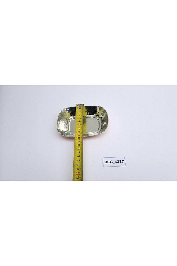 Kahvaltı -meze Için Kalın Bakır 15x10 Cm Dikdörtgen Tabak Beg_4387 - 4