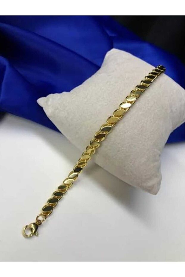 Arpa Pullu Gold Çelik Bileklik - 1