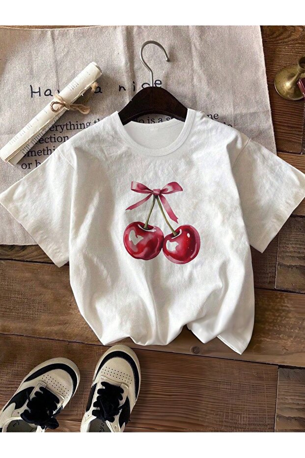 Printed Organic Cotton Oversize Cut T-Shirt
