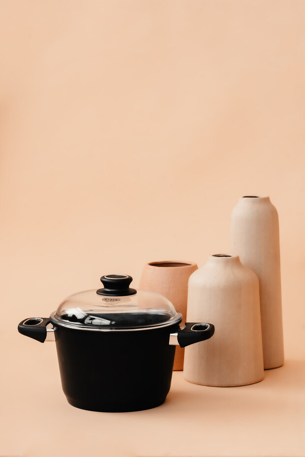 طقم أواني طهي 6 قطع 20 سم وعاء عميق 24 سم وعاء أساسي 28 سم وعاء أساسي - 4