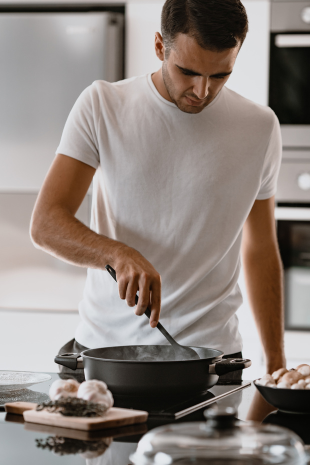 طقم أواني طهي 6 قطع 20 سم وعاء عميق 24 سم وعاء أساسي 28 سم وعاء أساسي - 8