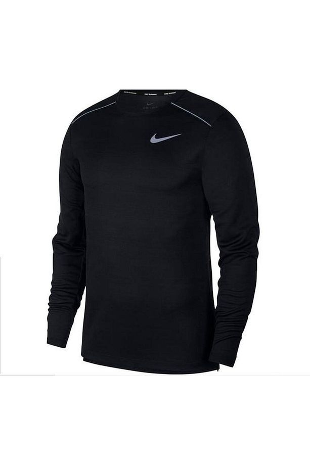 Dry Miler Top Ls Erkek Siyah Koşu Uzun Kollu Antreman Tişört Aj7568-010 - 7