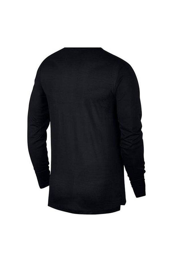 Dry Miler Top Ls Erkek Siyah Koşu Uzun Kollu Antreman Tişört Aj7568-010 - 6