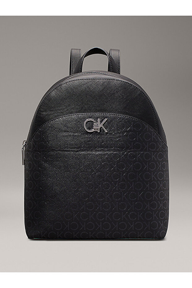 حقيبة ظهر دائرية بشعار - 1