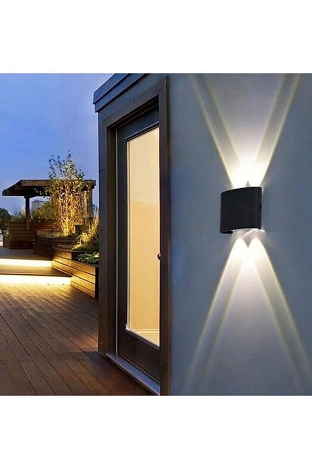 Hl-5600 6w 4'lü Çift Yönlü Duvar Aplik Tepegöz Aplik Günışığı Dekoratif Lamba - 1