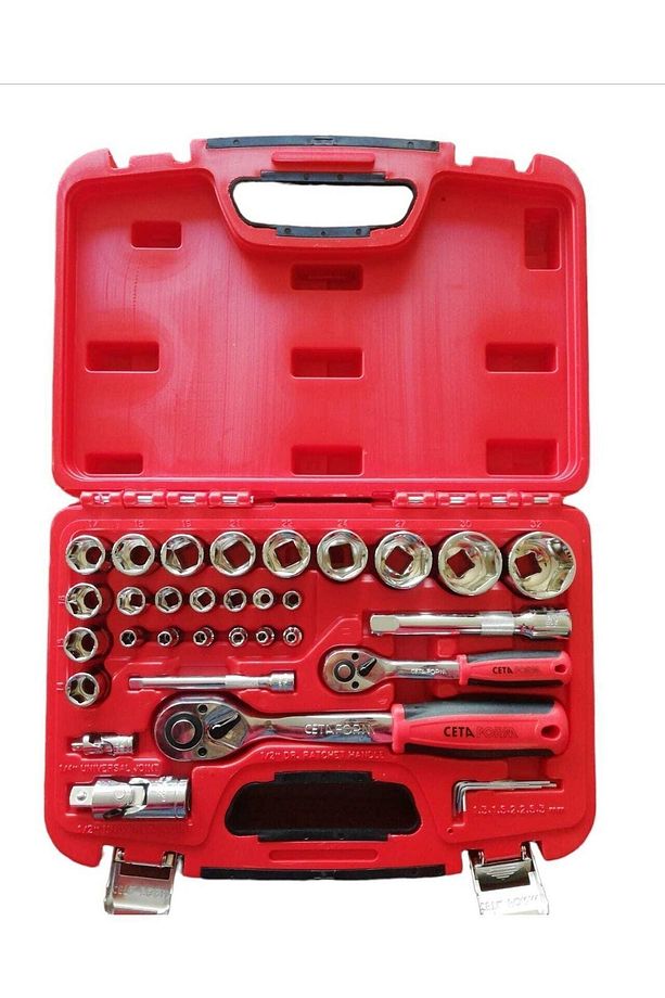 C20-35ph4 35 Parça 1/4”+1/2” 6 Köşe Lokma Takımı - 1