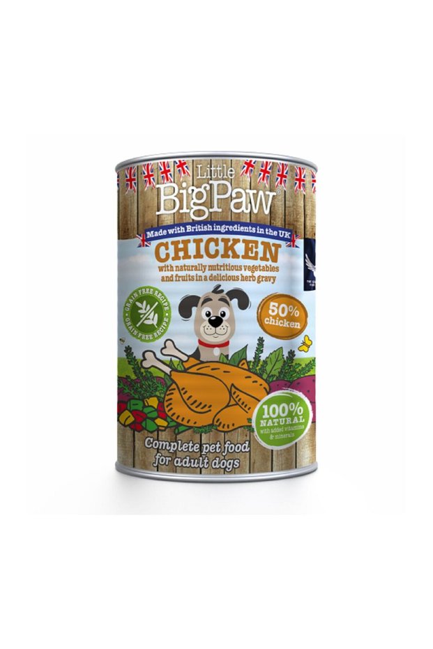 Little Big Paw Chicken with Rich Herb Gravy Dog Food, 390g