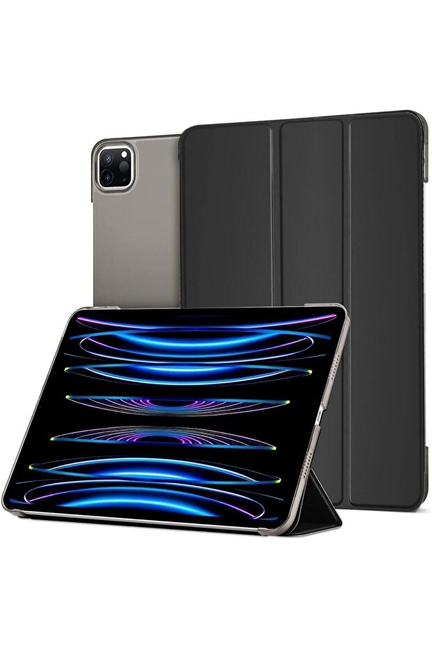 Apple Ipad Pro 4. Nesil M2 2022 11 Inç Tablet Uyumlu Flip Smart Standlı Akıllı Kılıf Smart Cover - 1