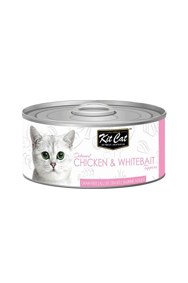 Chicken & Whitebait Toppers Canned Cat Food, 80g