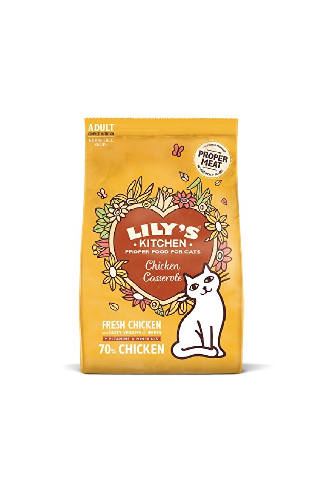 Chicken Casserole Dry Food for Cats, 800 g