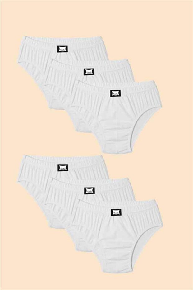 Men's White Slip Panties 0109 Pack of 6