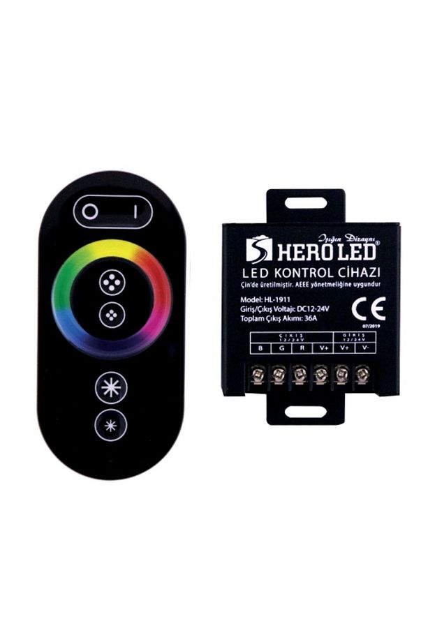 Hl-1911 36 Amper Touch (DOKUNMATİK) Rgb Şerit Led Kumanda Kontrol Cihazı - 3