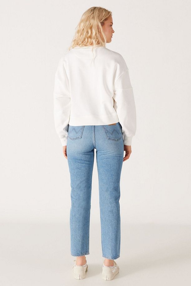 Regular Fit Normal Kesim Yüksek Bel Açık Mavi Esnek Wild West Jean Kot Pantolon - 7