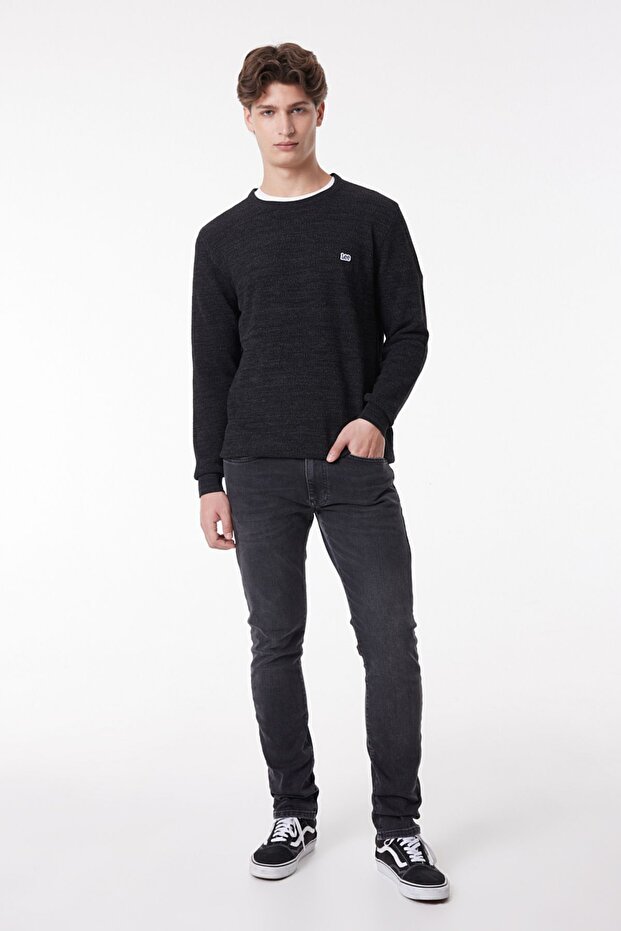 Regular Fit Normal Kesim Sıfır Yaka Triko - 1