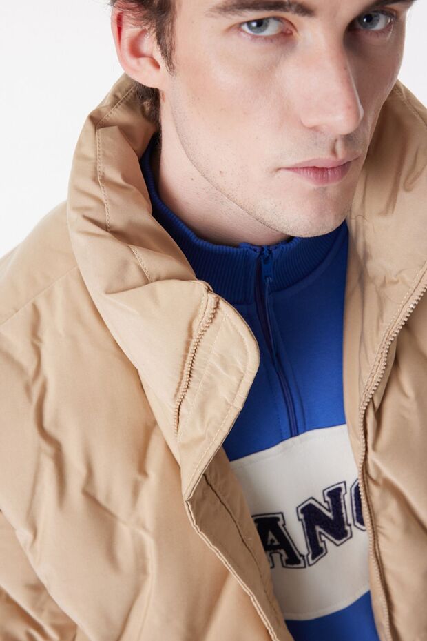 سترة منتفخة مبطنة بقصة عادية - 6