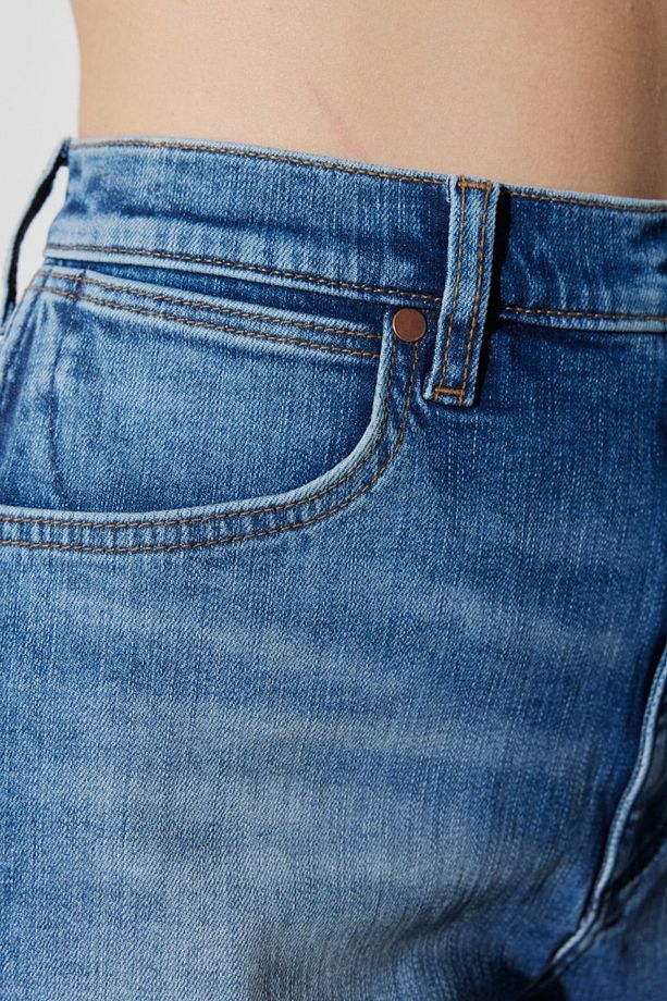 Festival Regular Fit Normal Kesim %100 Pamuk Yüksek Bel Jean Kot Şort - 5