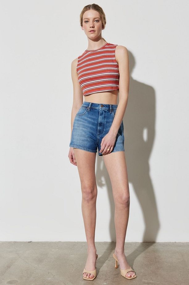 Festival Regular Fit Normal Kesim %100 Pamuk Yüksek Bel Jean Kot Şort - 3