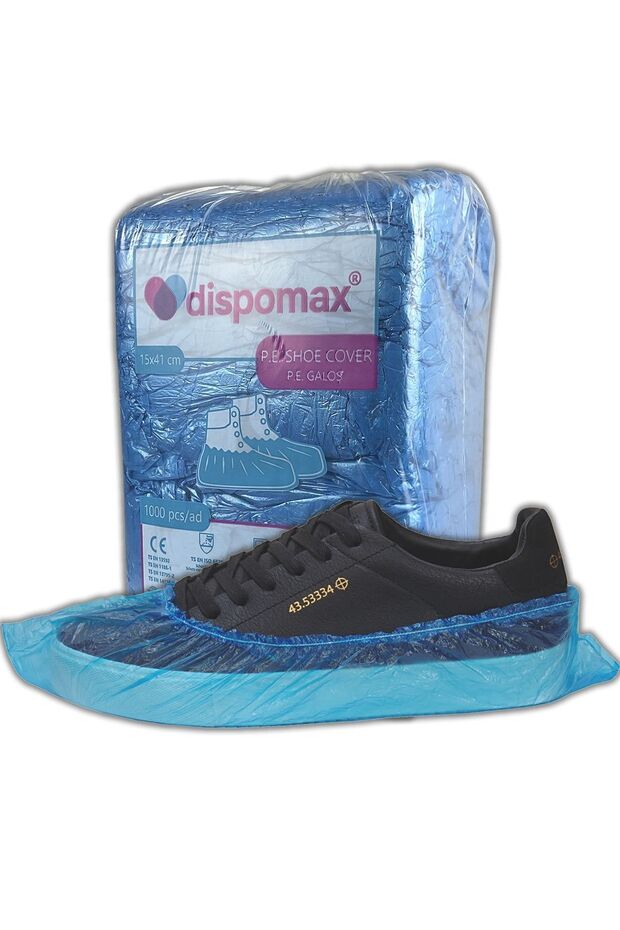 Dispomax Overshoes 9 Micron Single Rubber 1000 Pieces 1st Quality