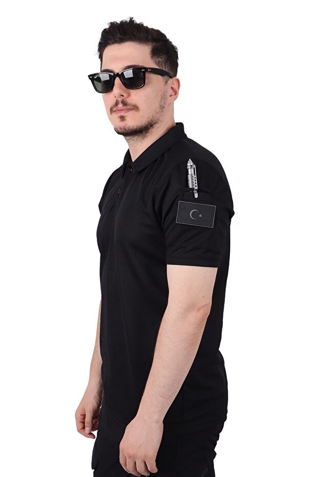 Tactical Polo Neck T-Shirt