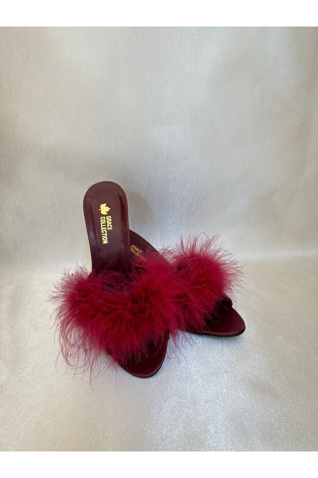 Furry Bridal Slippers